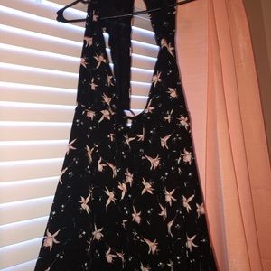 Black flowey dress